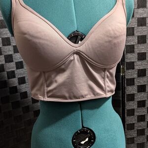 PINK Victoria's Secret Light Brown Sports Bra
